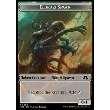 Eldrazi Spawn Token (C 0/1) // Zombie Token (B 2/2) - Eldrazi Spawn Token (C 0/1) // Zombie Token (B 2/2) - [TMH3] [NM] [Foil]