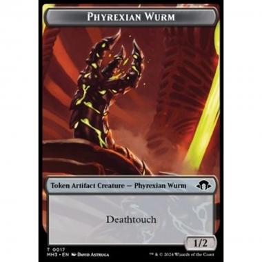 Phyrexian Wurm Token (B 1/2 Deathtouch) // Servo Token (A 1/1) - Phyrexian Wurm Token (B 1/2 Deathtouch) // Servo Token (A 1/1) - [TMH3] [NM] [Foil]