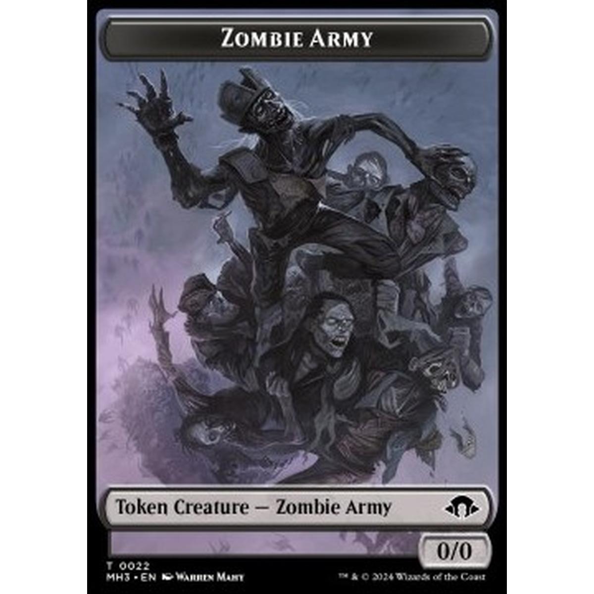 Zombie Army Token (B 0/0) // Servo Token (A 1/1) - Zombie Army Token (B 0/0) // Servo Token (A 1/1) - [TMH3] [NM] [Foil]