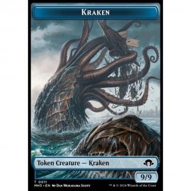 Kraken Token (U 9/9) // Phyrexian Germ Token (B 0/0) - Kraken Token (U 9/9) // Phyrexian Germ Token (B 0/0) - [TMH3] [NM] [Foil]