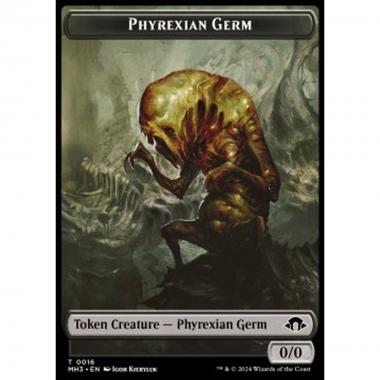 Phyrexian Germ Token (B 0/0) // Phyrexian Wurm Token (B 1/2 Deathtouch) - Phyrexian Germ Token (B 0/0) // Phyrexian Wurm Token (B 1/2 Deathtouch) - [TMH3] [NM] [Foil]