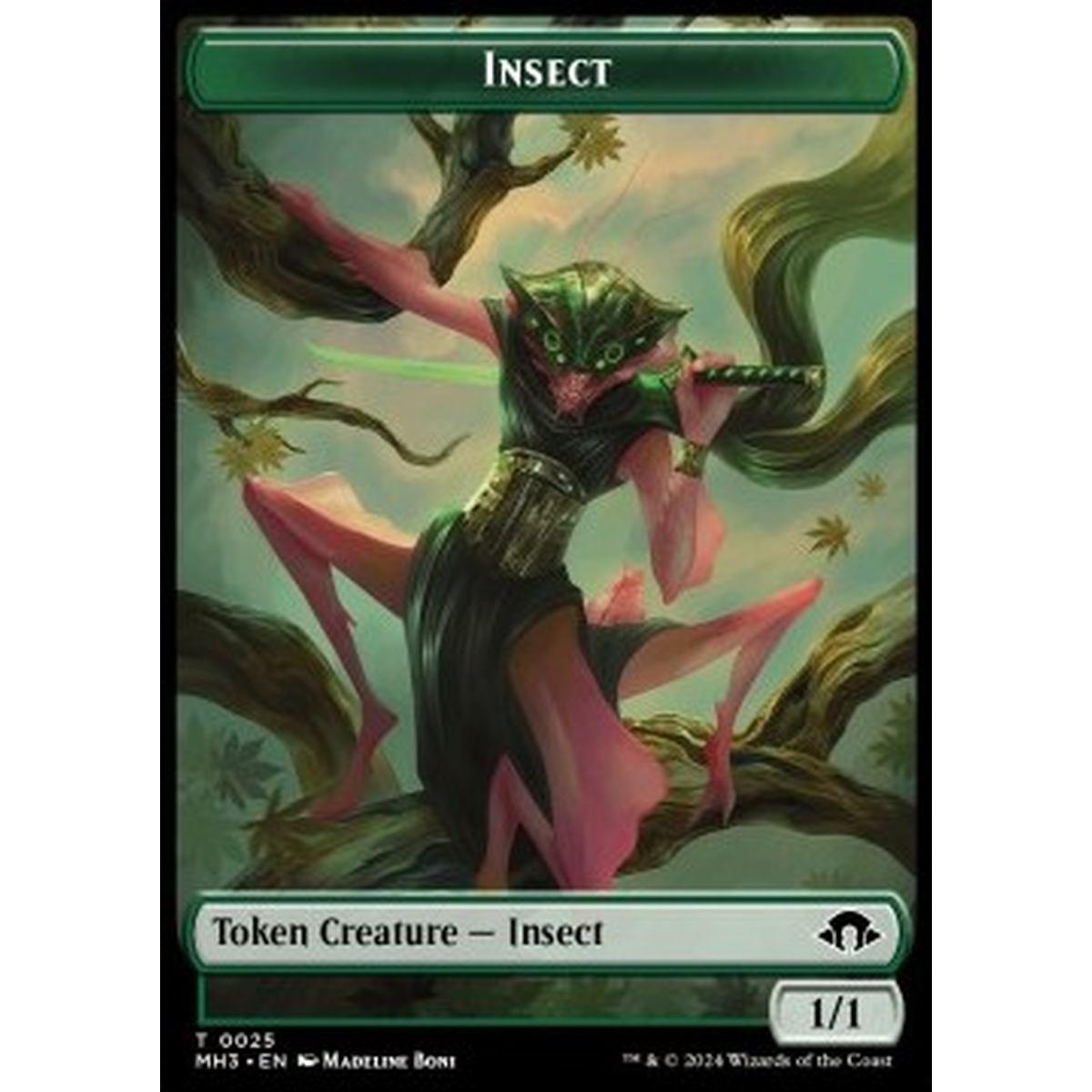 Insect Token (Green 1/1) - Insect Token (Green 1/1) - [TMH3] [NM]