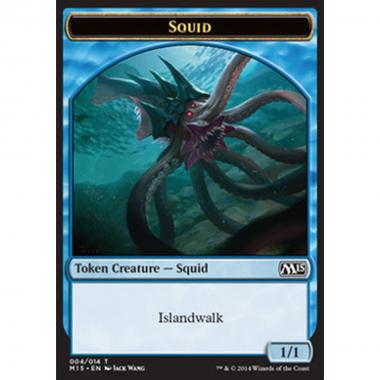 Squid Token (Blue 1/1) - Squid Token (Blue 1/1) - [M15] [NM]