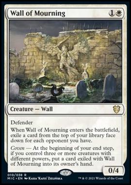 Wall of Mourning (V.1) - Wall of Mourning (V.1) - [MIC] [NM]