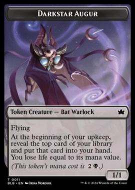 Darkstar Augur Token (Black 1/1) - Darkstar Augur Token (Black 1/1) - [TBLB] [NM]
