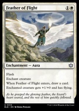 Feather of Flight - Feather of Flight - [BLB] [NM] [Foil]