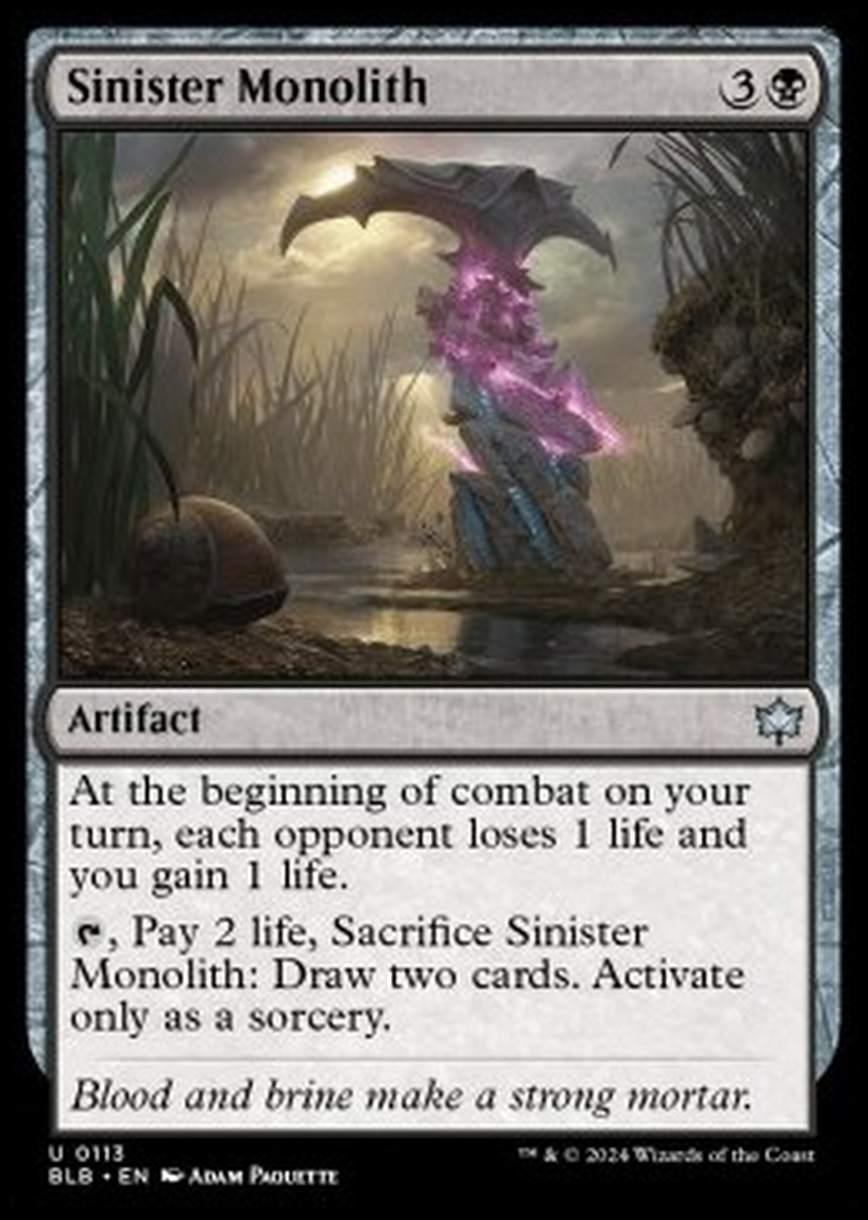 Sinister Monolith - Sinister Monolith - [BLB] [NM] [Foil]