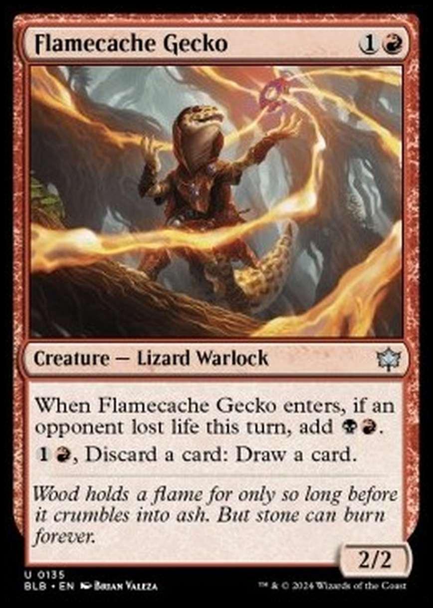 Flamecache Gecko - Flamecache Gecko - [BLB] [NM] [Foil]