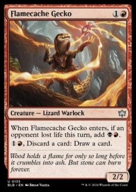 Flamecache Gecko - Flamecache Gecko - [BLB] [NM] [Foil]