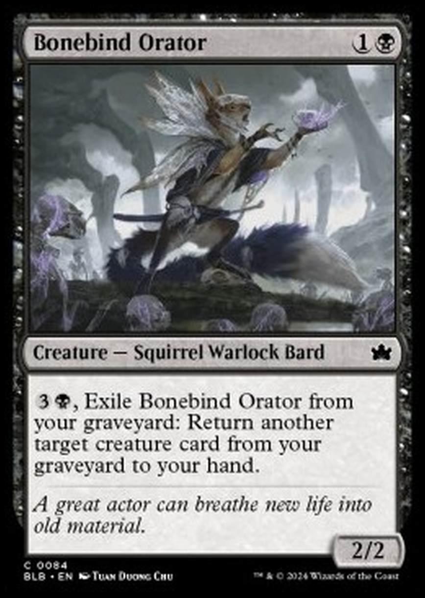 Bonebind Orator - Bonebind Orator - [BLB] [NM] [Foil]