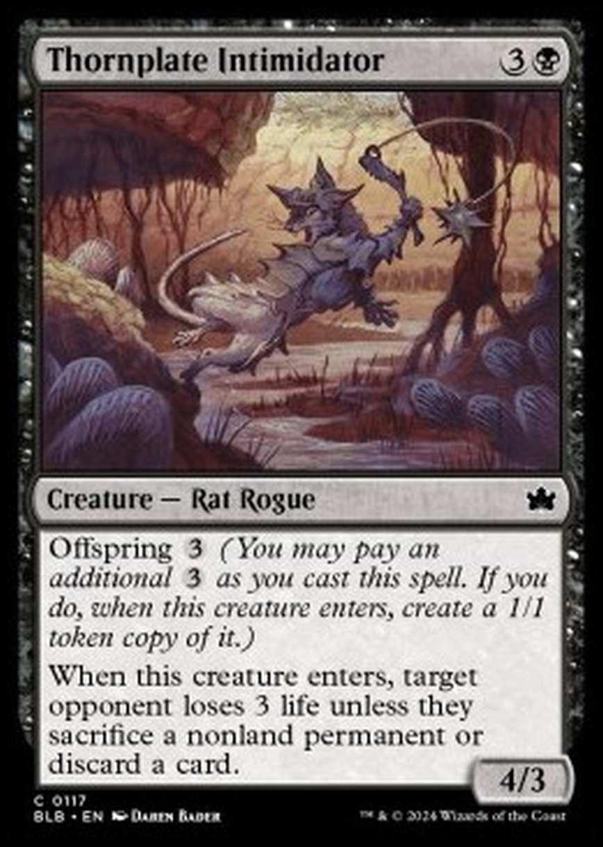 Thornplate Intimidator - Thornplate Intimidator - [BLB] [NM] [Foil]