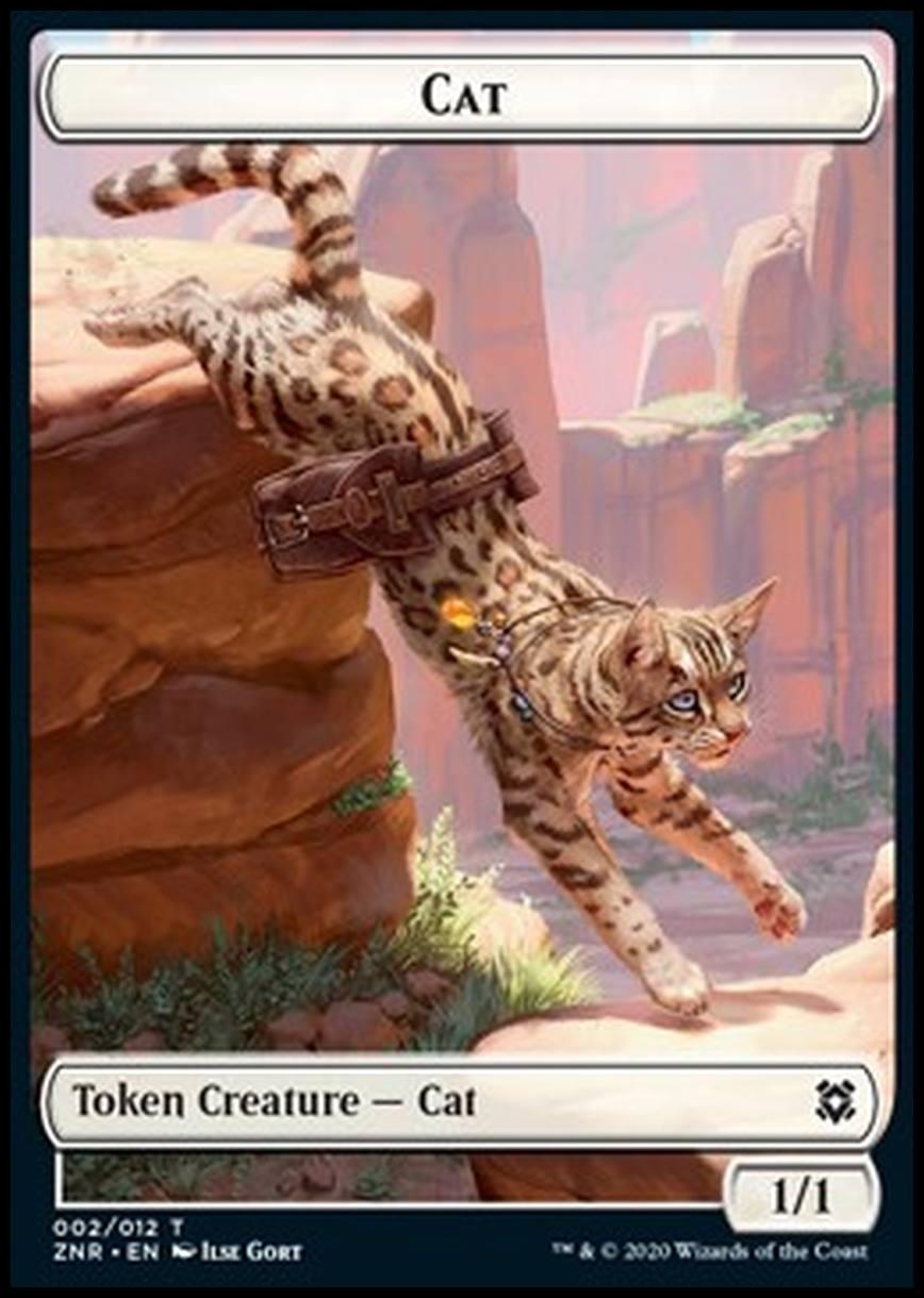 Cat Token (White 1/1) - Cat Token (White 1/1) - [XZNR] [NM]