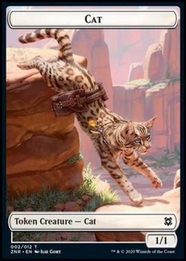 Cat Token (White 1/1) - Cat Token (White 1/1) - [XZNR] [NM]