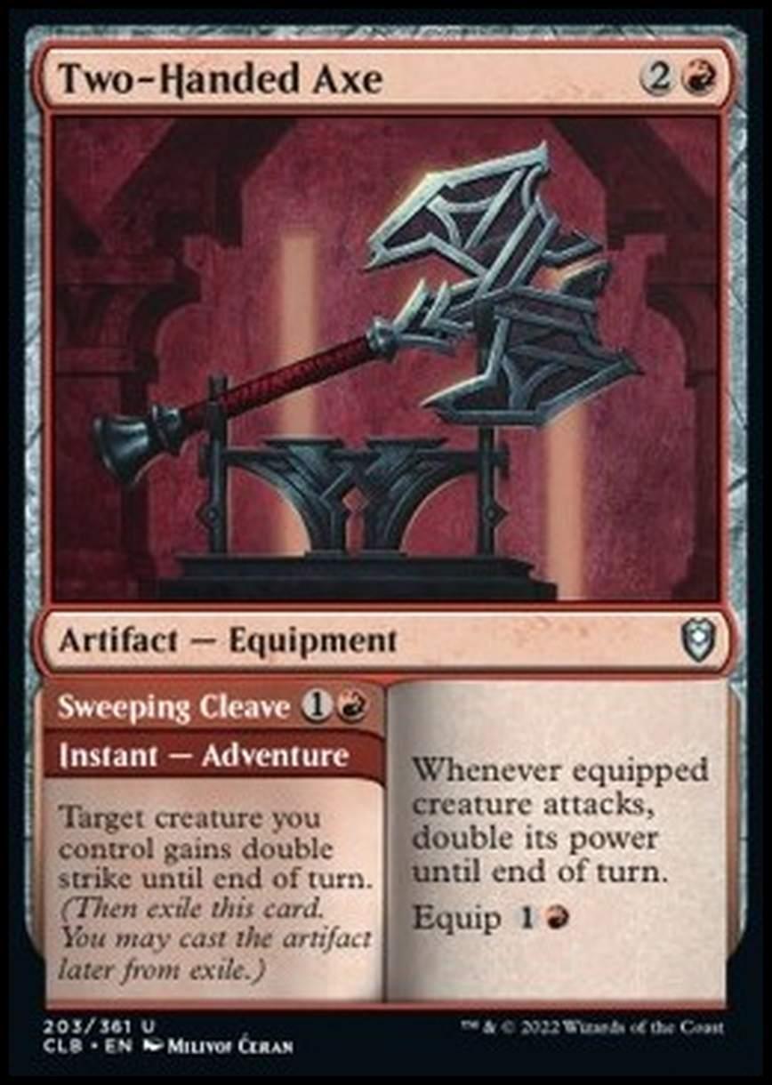 Two-Handed Axe // Sweeping Cleave - Two-Handed Axe - [CLB] [NM]