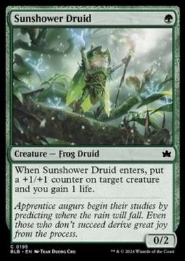 Sunshower Druid - Sunshower Druid - [BLB] [NM] [Foil]