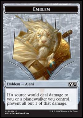 Ajani Steadfast Emblem - Ajani Steadfast Emblem - [M15] [NM]
