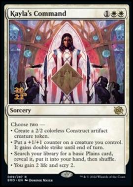 Kayla's Command (V.1) - Comando di Kayla (V.1) - [PBRO] [NM] [Foil]