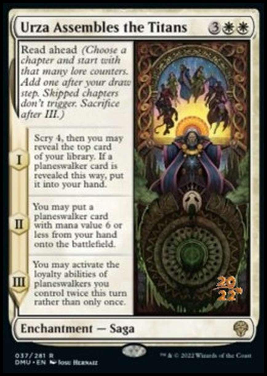 Urza Assembles the Titans (V.1) - Urza Raduna i Titani (V.1) - [PDMU] [NM] [Foil]