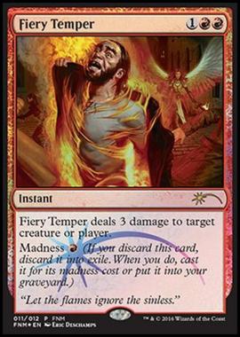Fiery Temper - Temperamento Focoso - [FNM] [EX] [Foil]