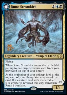 Runo Stromkirk // Krothuss, Lord of the Deep (V.1) - Runo Stromkirk // Krothuss, Signore degli Abissi (V.1) - [PVOW] [NM] [Foil]
