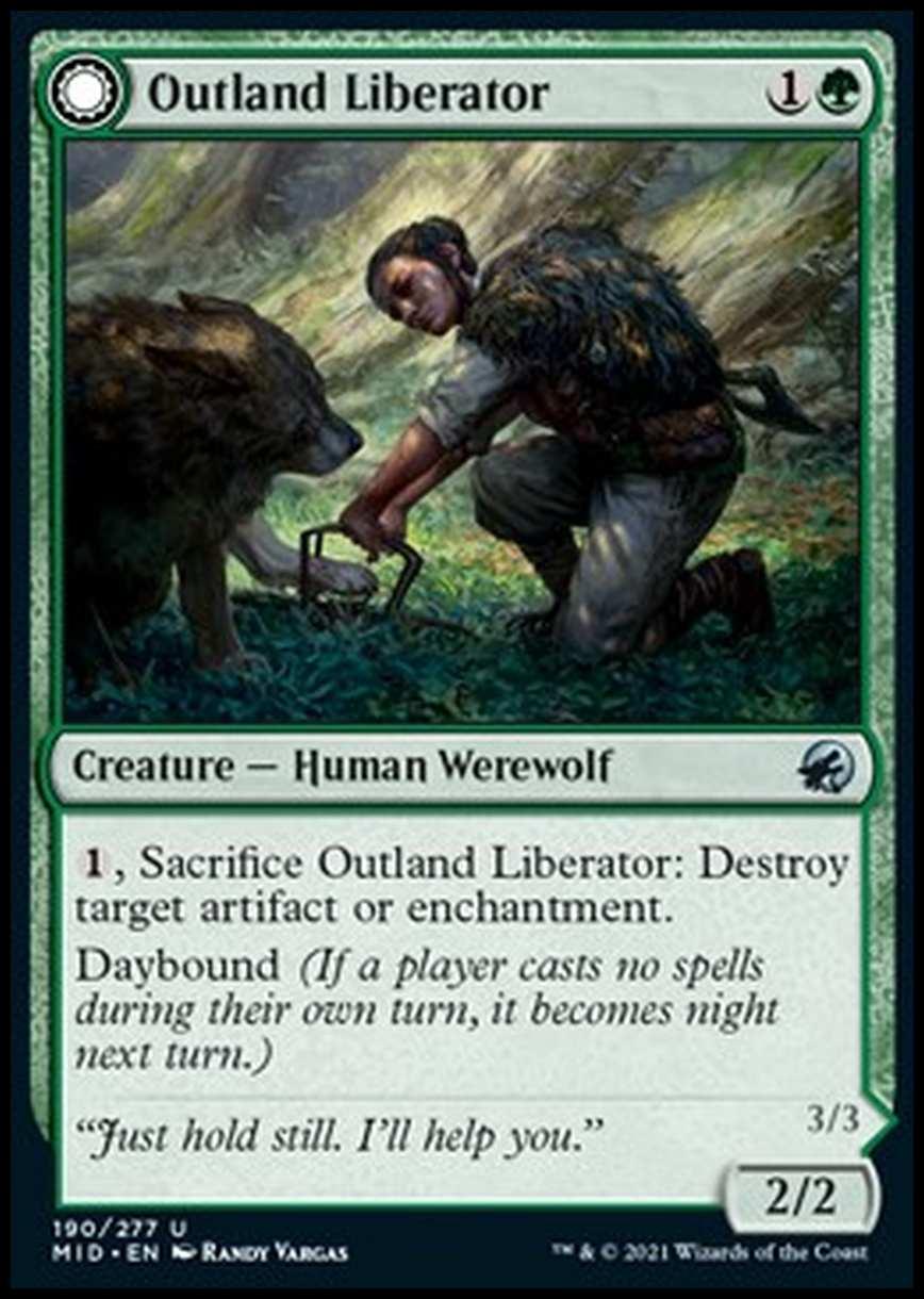 Outland Liberator // Frenzied Trapbreaker - Liberatrice delle Zone di Confine // Rompitrappole Frenetica - [MID] [NM] [Foil]