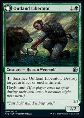 Outland Liberator // Frenzied Trapbreaker - Liberatrice delle Zone di Confine // Rompitrappole Frenetica - [MID] [NM] [Foil]