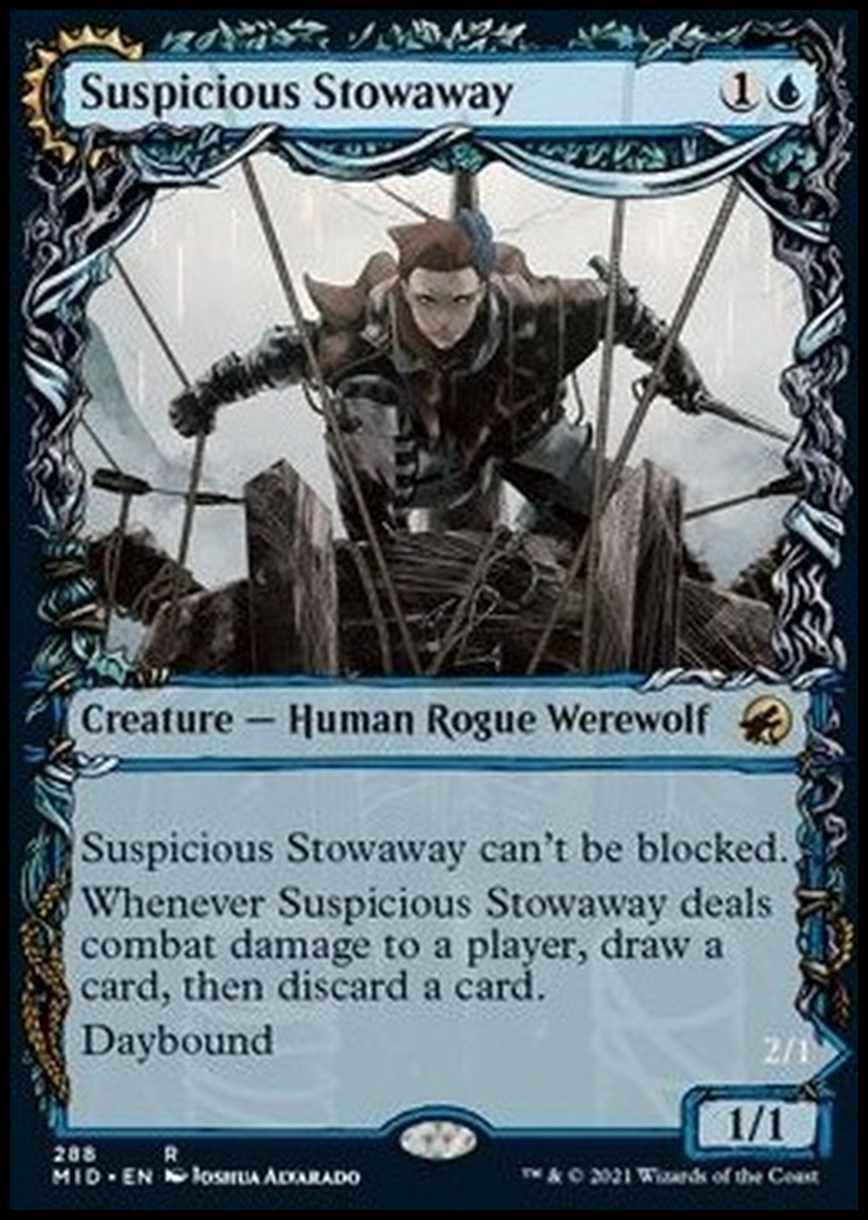 Suspicious Stowaway // Seafaring Werewolf - Clandestina Sospetta // Lupa di Mare Mannara - [XMID] [NM]