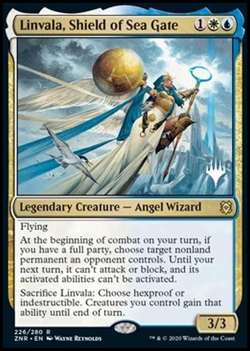 Linvala, Shield of Sea Gate (V.1) - Linvala, Scudo di Portale Marino (V.1) - [PZNR] [NM] [Foil]