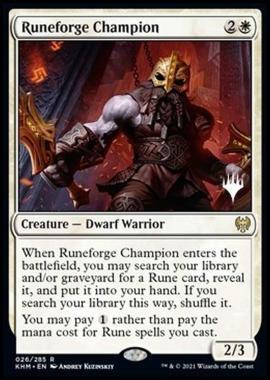 Runeforge Champion (V.2) - Campione Forgiarune (V.2) - [PKHM] [NM] [Foil]