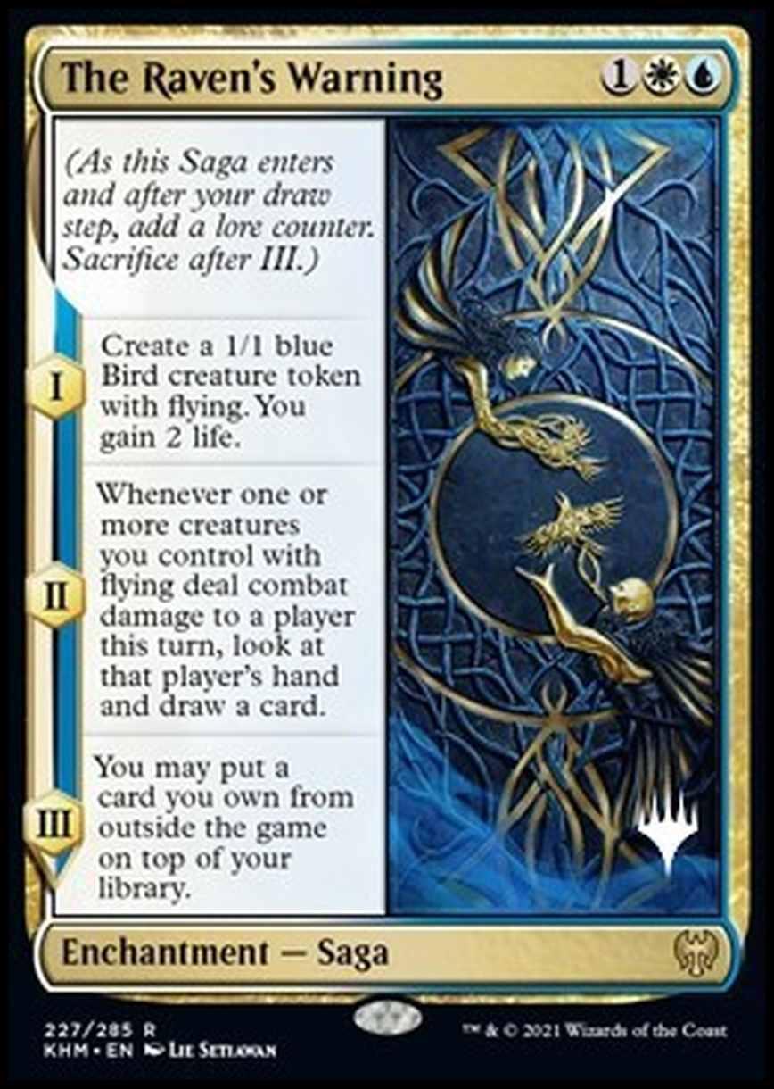 The Raven's Warning (V.2) - L'Avvertimento del Corvo (V.2) - [PKHM] [NM] [Foil]