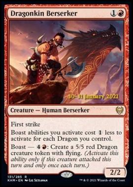 Dragonkin Berserker (V.1) - Berserker della Stirpe Draconica (V.1) - [PKHM] [NM] [Foil]