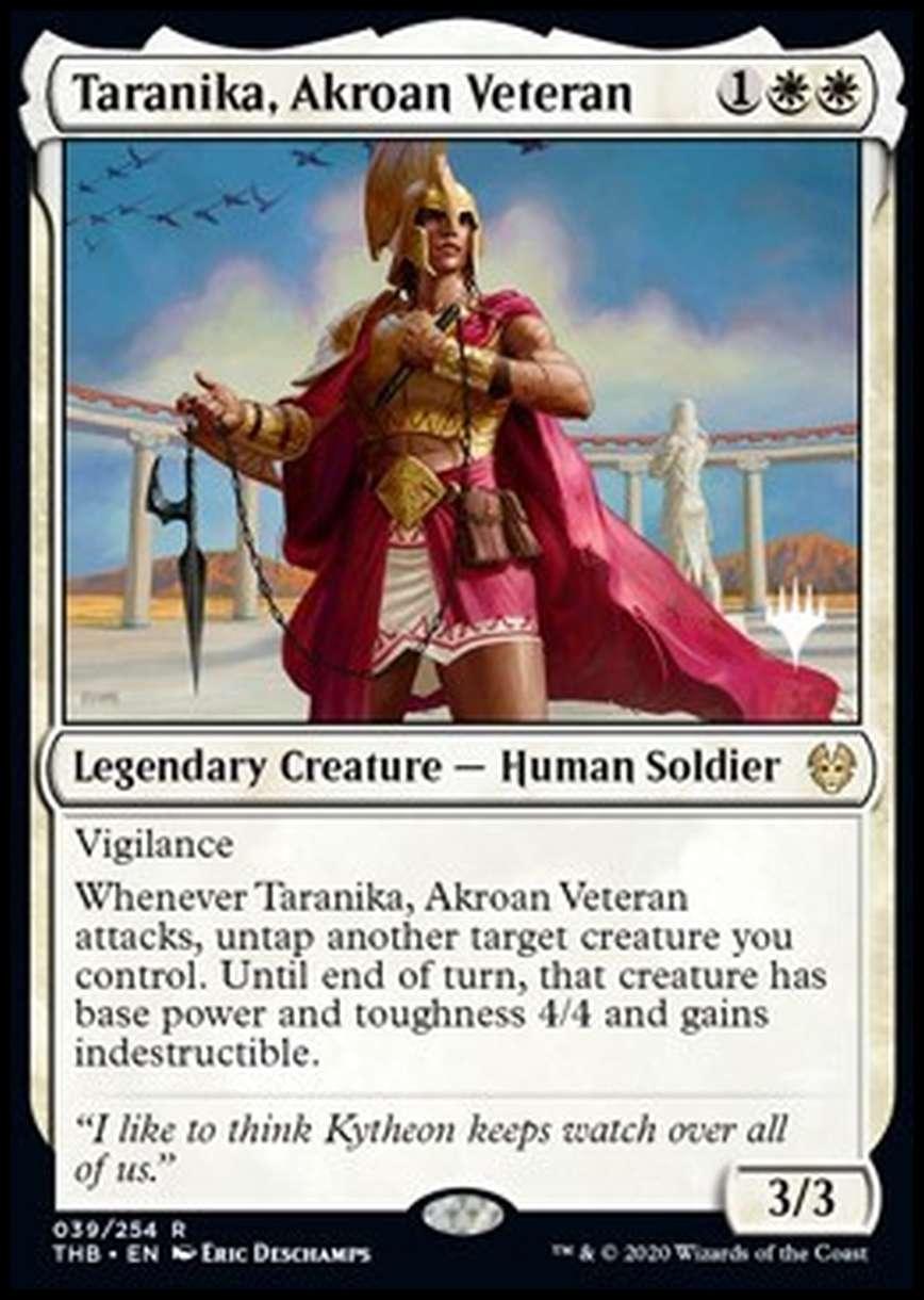Taranika, Akroan Veteran (V.1) - Taranika, Veterana di Akros (V.1) - [PTHB] [NM] [Foil]