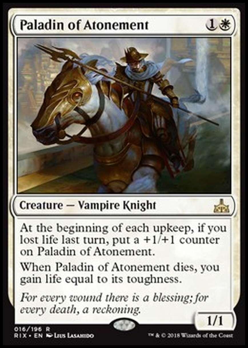 Paladin of Atonement - Paladin of Atonement - [RIX] [NM] [Foil]