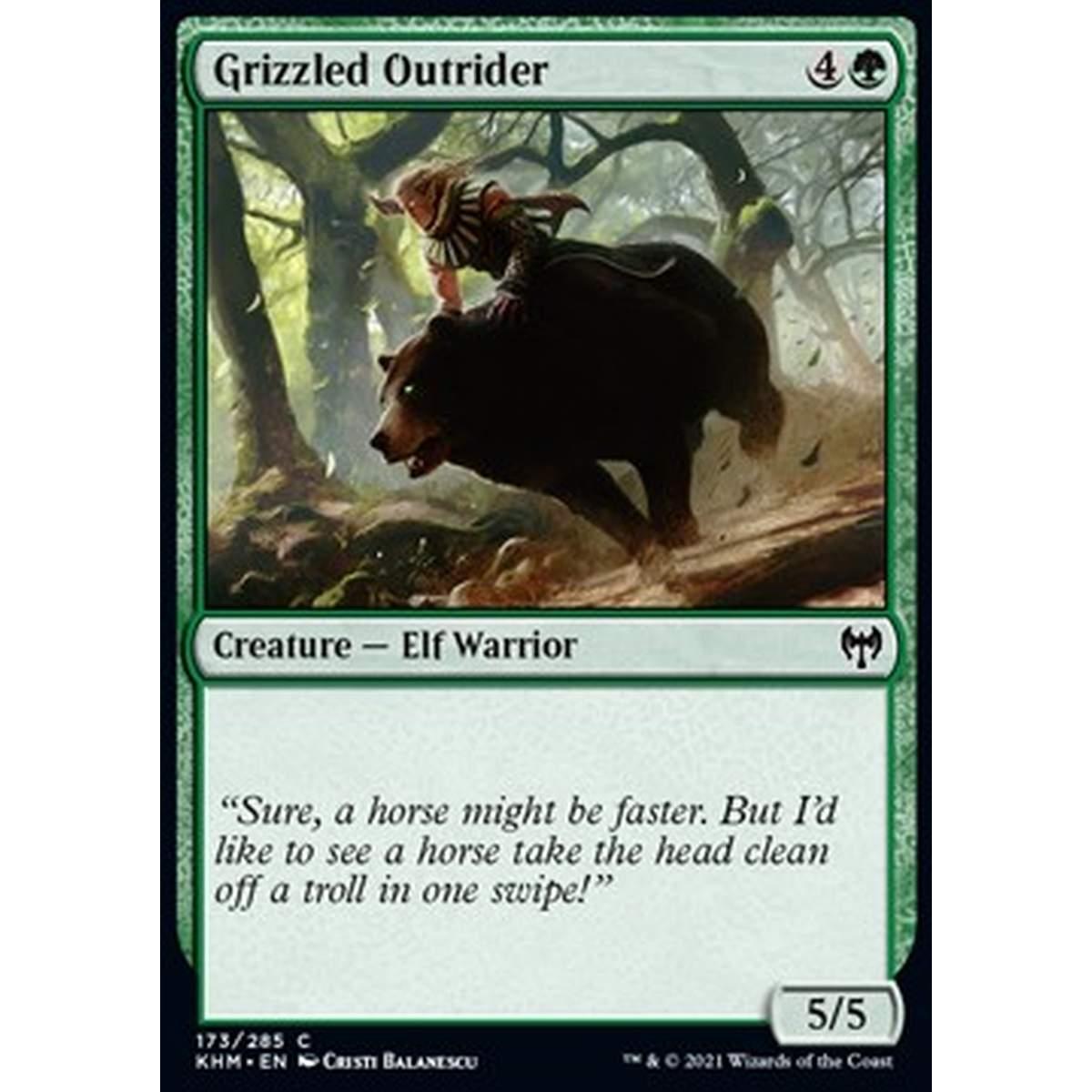 Grizzled Outrider - Apripista Brizzolato - [KHM] [NM]