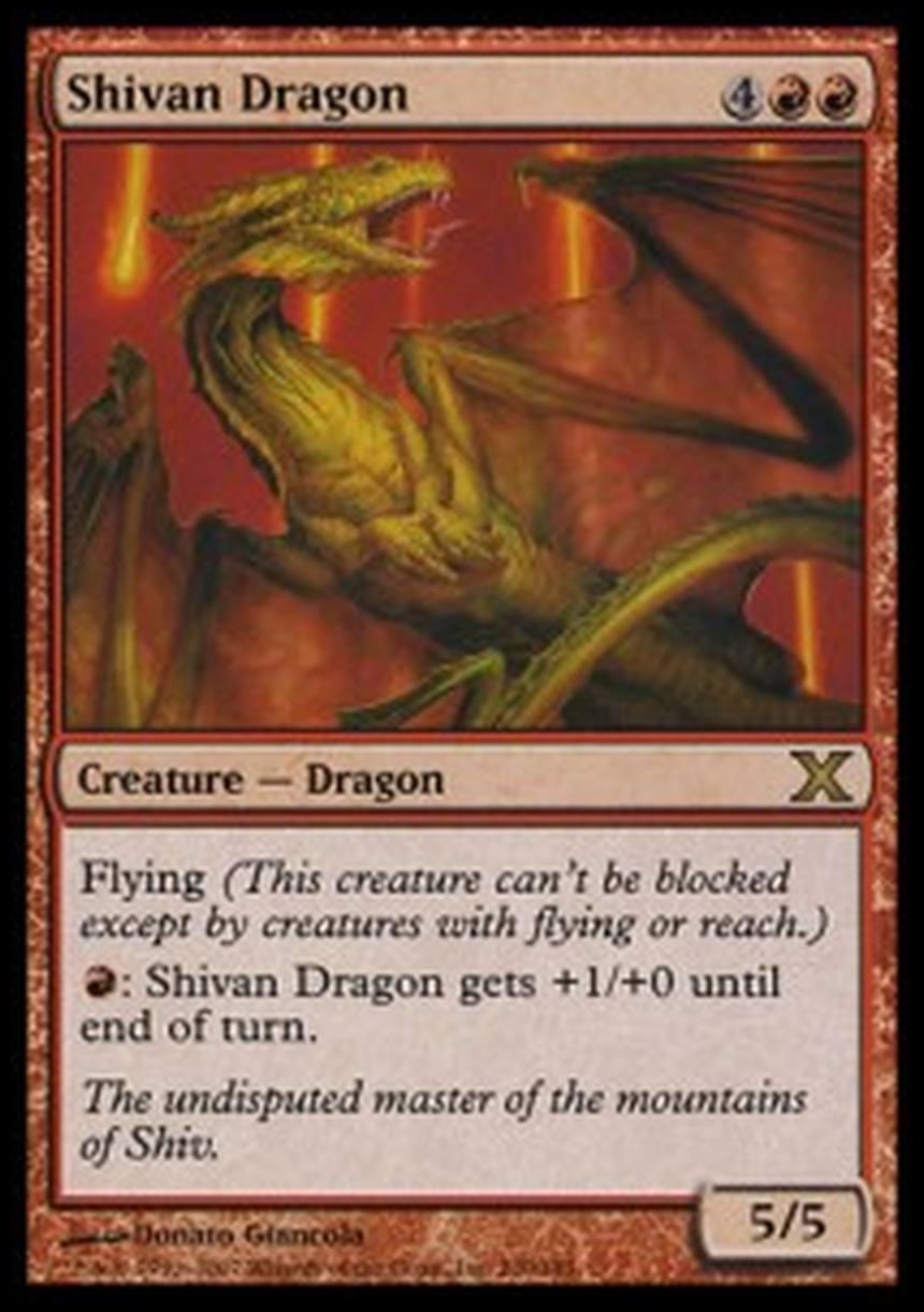 Shivan Dragon - Drago di Shivan - [10E] [EX]