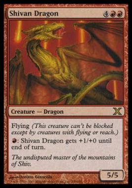 Shivan Dragon - Drago di Shivan - [10E] [EX]