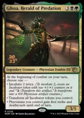 Glissa, Herald of Predation (V.1) - Glissa, Messaggera della Predazione (V.1) - [PMOM] [NM] [Foil]
