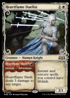Heartflame Duelist // Heartflame Slash - Heartflame Duelist // Heartflame Slash - [XWOE] [NM]