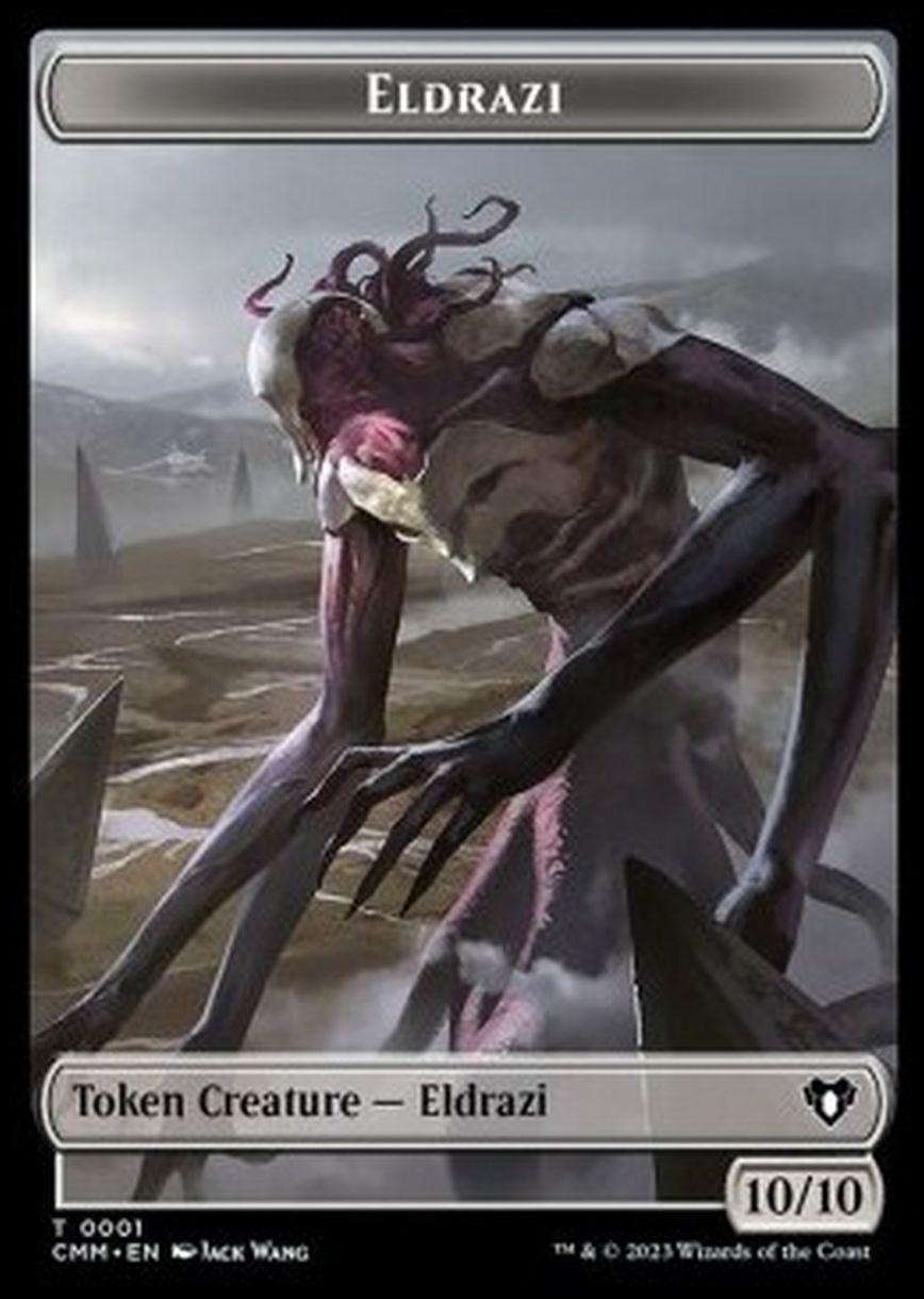 Eldrazi Token (C 10/10) // Elf Druid Token (G 1/1) - Eldrazi Token (C 10/10) // Elf Druid Token (G 1/1) - [XCMM] [NM]