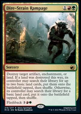 Dire-Strain Rampage - Dire-Strain Rampage - [MID] [NM] [Foil]