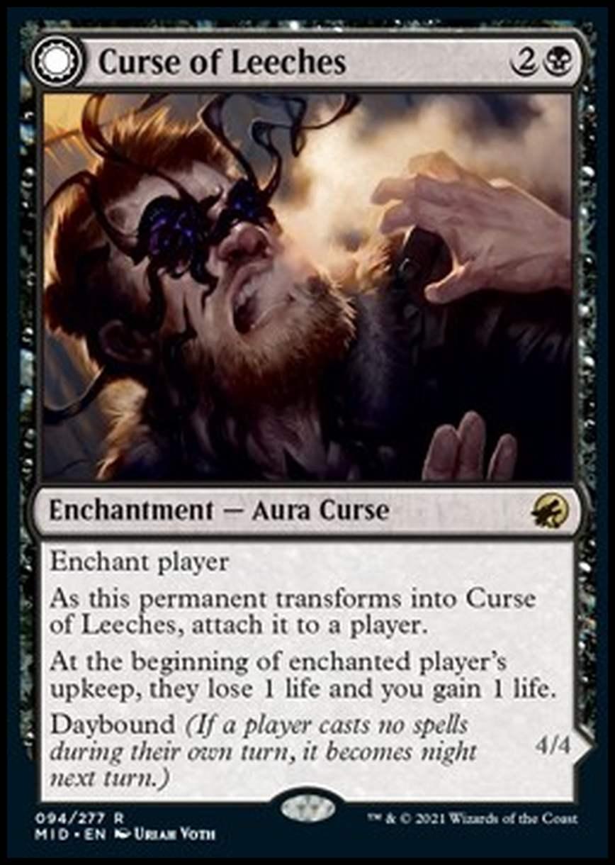 Curse of Leeches // Leeching Lurker - Curse of Leeches // Leeching Lurker - [MID] [NM] [Foil]