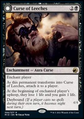 Curse of Leeches // Leeching Lurker - Curse of Leeches // Leeching Lurker - [MID] [NM] [Foil]
