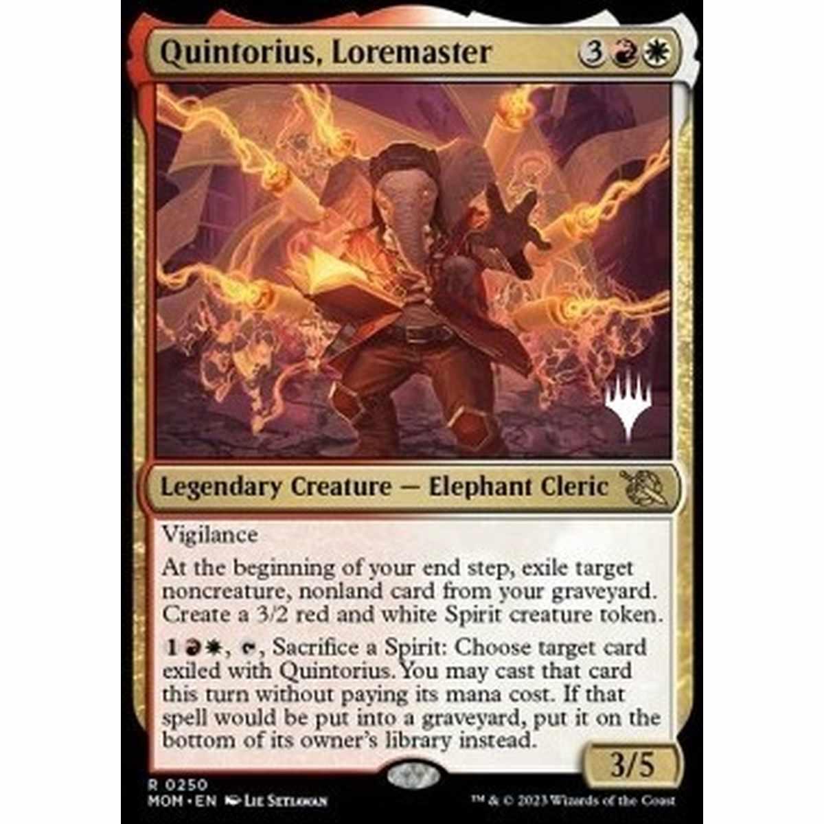 Quintorius, Loremaster (V.2) - Quintorius, Sapiente dell'Accademia (V.2) - [PMOM] [NM] [Foil]