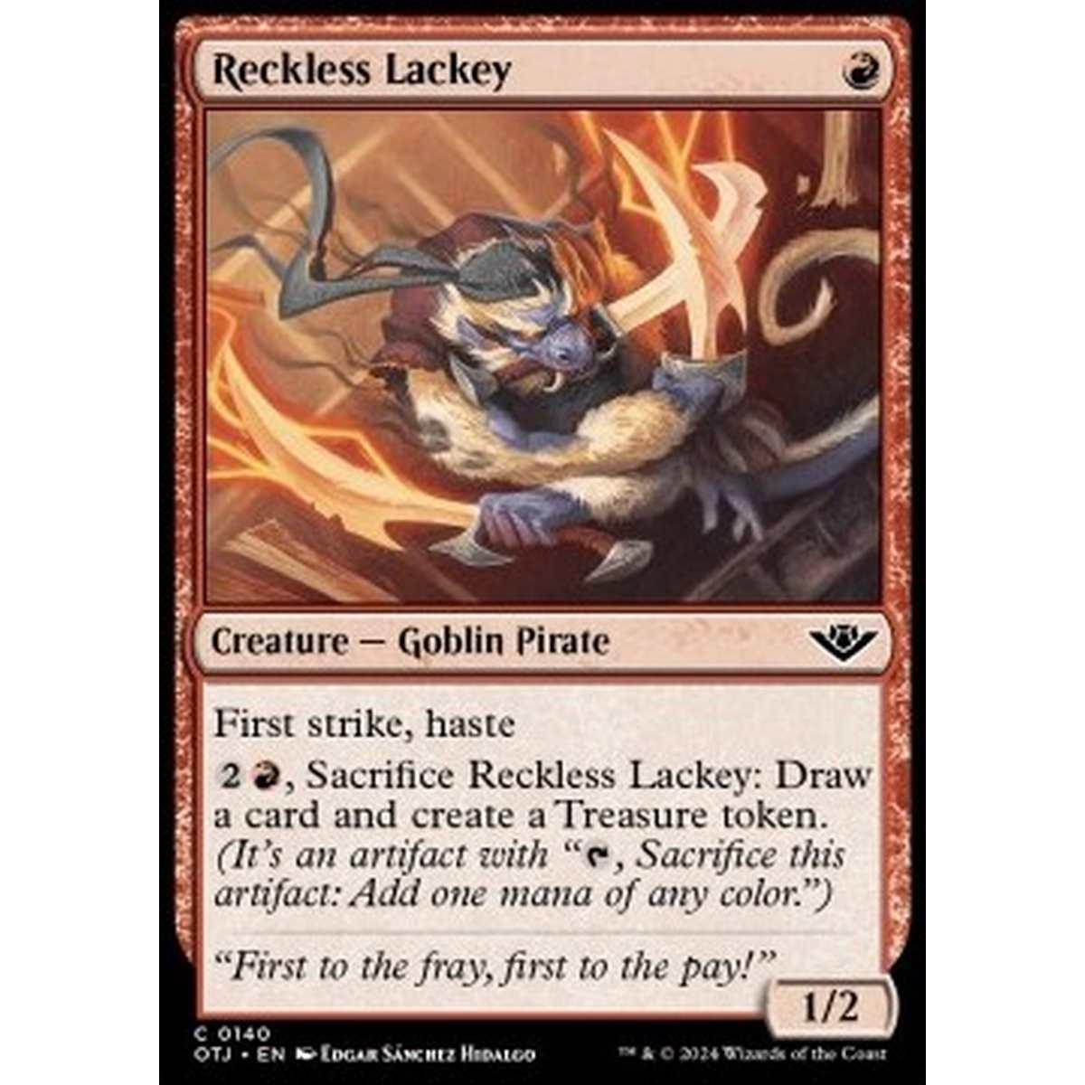 Reckless Lackey - Reckless Lackey - [OTJ] [NM] [Foil]