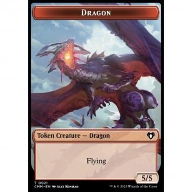 Dragon Token (R 5/5) // Thopter Token (A 1/1) - Dragon Token (R 5/5) // Thopter Token (A 1/1) - [XCMM] [NM] [Foil]