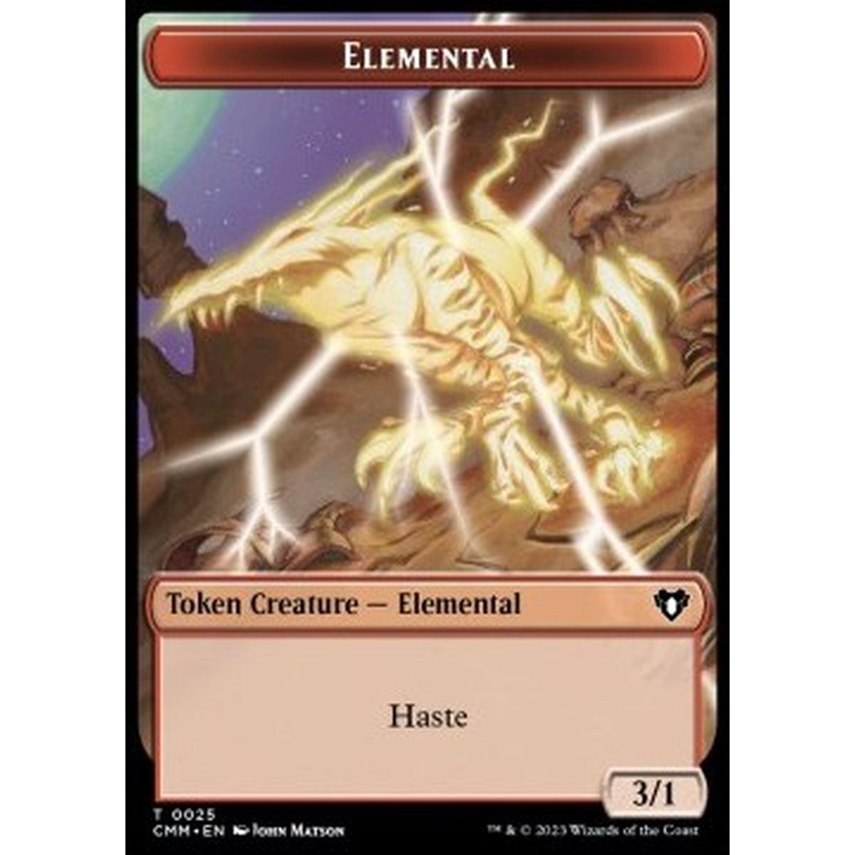 Elemental Token (R 3/1 Haste) // Eldrazi Token (C 10/10) - Elemental Token (R 3/1 Haste) // Eldrazi Token (C 10/10) - [XCMM] [NM] [Foil]