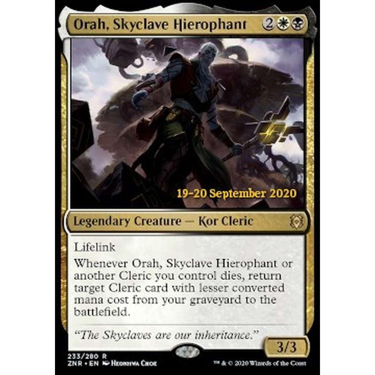 Orah, Skyclave Hierophant (V.2) - Orah, Gerofante dell'Enclave Celeste (V.2) - [PZNR] [NM] [Foil]