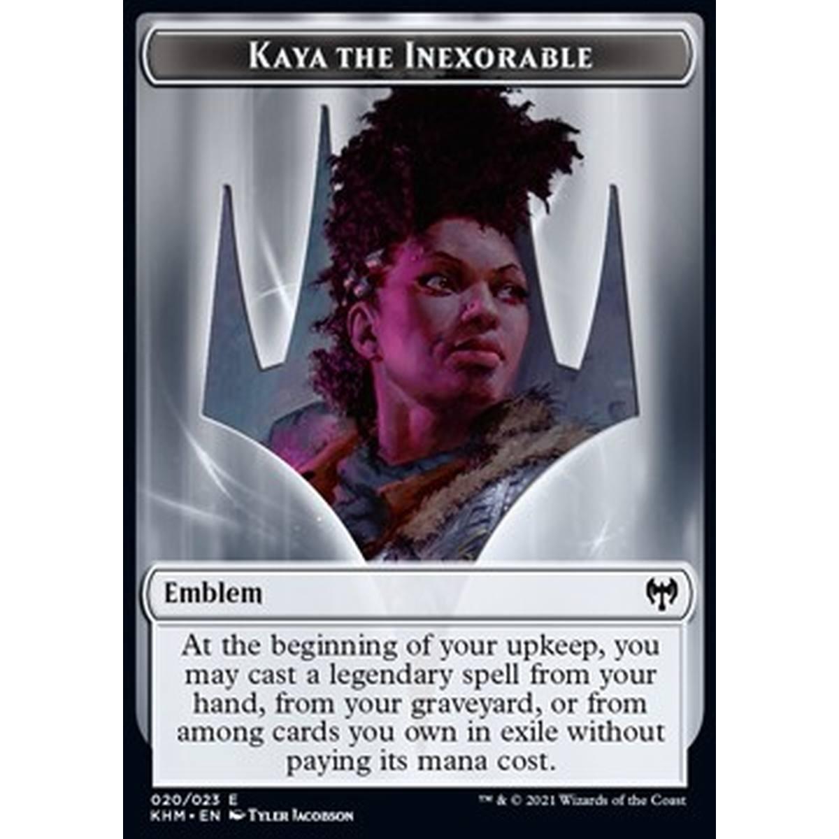Kaya the Inexorable Emblem - Kaya the Inexorable Emblem - [XKHM] [NM]