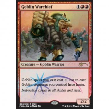 Goblin Warchief (V.2) - Condottiero Goblin (V.2) - [FNM] [NM] [Foil]