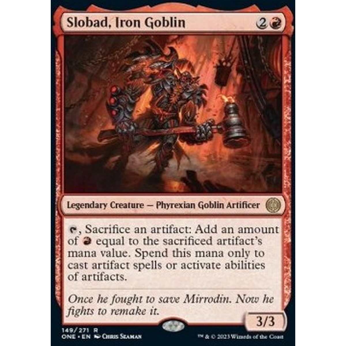 Slobad, Iron Goblin - Slobad, Iron Goblin - [ONE] [NM] [Foil]